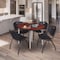 Regency Kahlo Round Table & Chair Sets, 48 W, 48 L, 29 H, Wood, Metal, Plastic Top, Cherry TPL48RNDCHCM47BK - alternate 1